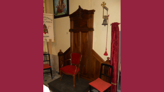 Boiserie realizzata da Luigi Boagno per la Chiesa di Santa Lucia in Savona